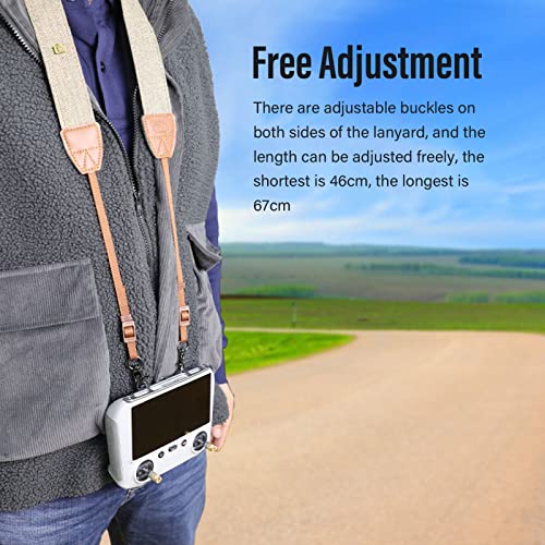 Alça de pescoço Drone RC, cordão de controle de drone com mãos livres, suporte de liga de alumínio p