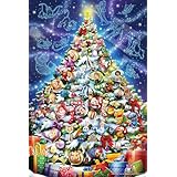 エポック社（EPOCH） 1000ピース ジグソーパズル ディズニー Magical Christmas (マジカル クリスマス) 【パズルデコレーションコラージュ】 （50×75cm） 97-708s のり付き ヘラ付き デコレーションステッカー付き