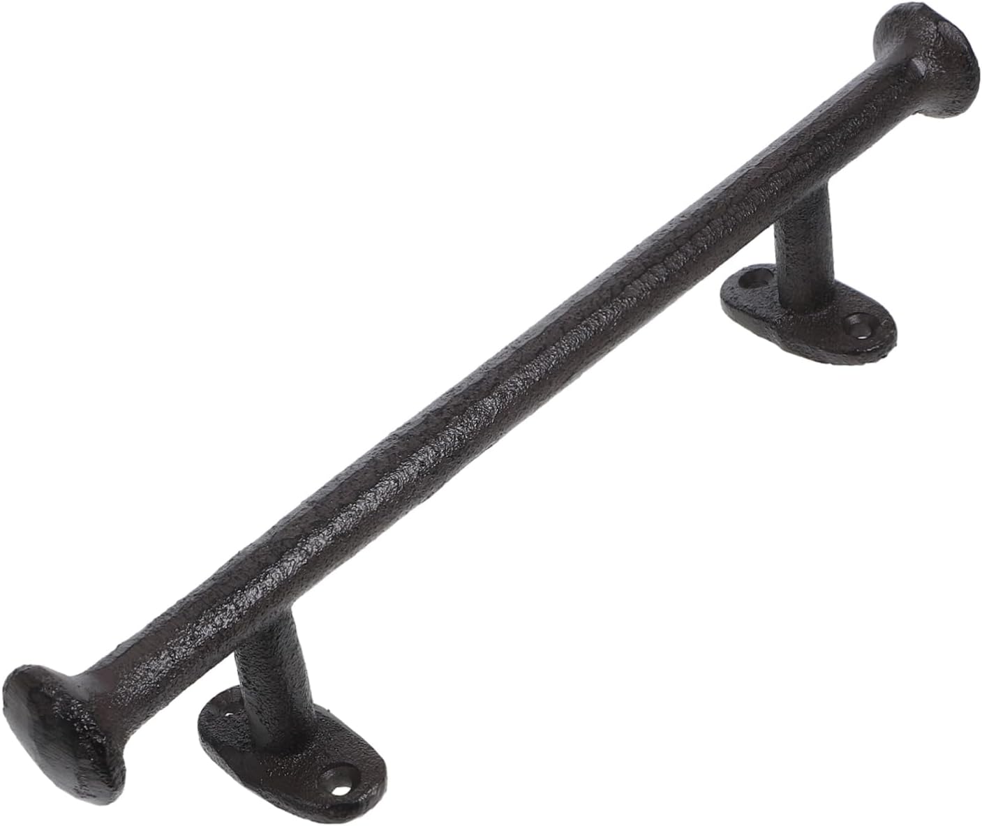 Gadpiparty Heavy Duty Cast Iron Rustic Door Pull Handle for Sliding Barn Gates Antique Black Finish Sturdy Weatherproof for Farmhouse Shed Garage and Closet Use