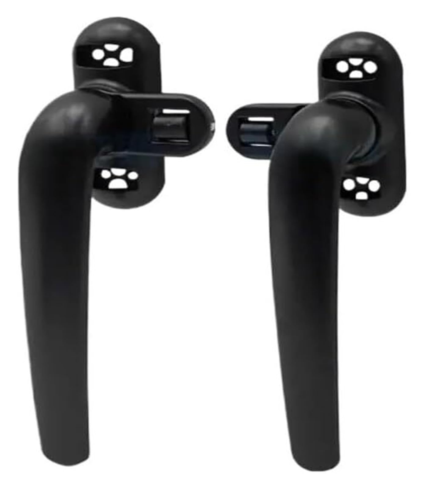 UPVC Window Handles, Upvc Window Security Handle Pack of 2 Key Locking for Double Glazing Windows Black/White(Black 1pair)