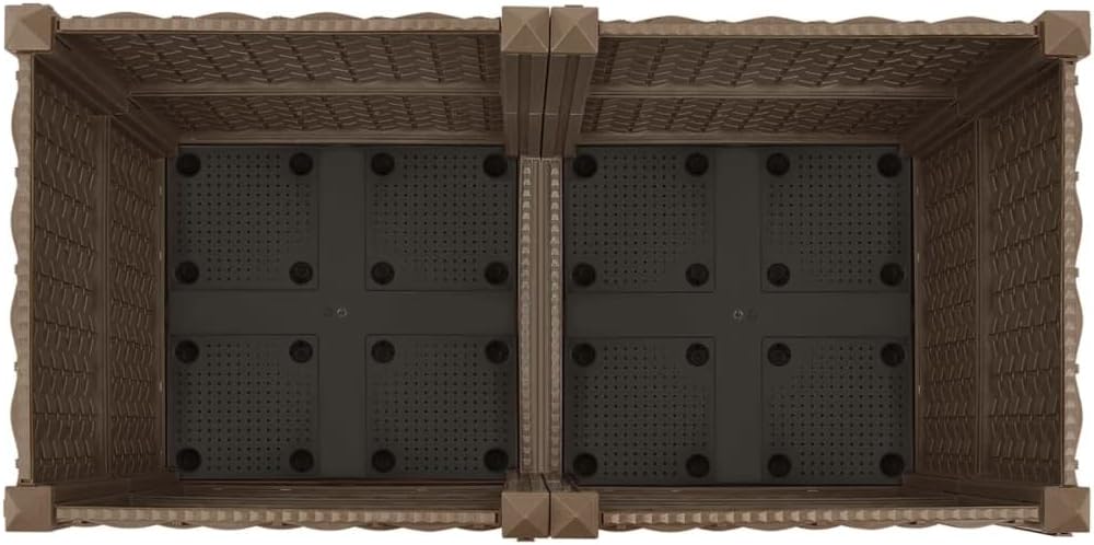 Raised Bed 31.5"x15.7"x15" Polypropylene Lawn Planters