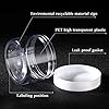 SATINIOR 24 Pieces Empty Clear Plastic Jars with Lids Round Storage Containers Wide-Mouth for Beauty Product Cosmetic Cream Lotion Liquid Butter Craft and Food (White Lid, 6 oz) #2
