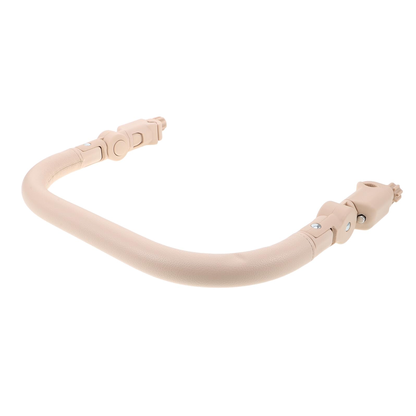 Poignée pour Poussette en PU Beige Clair Extension Réglable Accoudoir et Garde-Corps Sécurisé Accessoire Confortable et Robuste pour Promenade Bébé