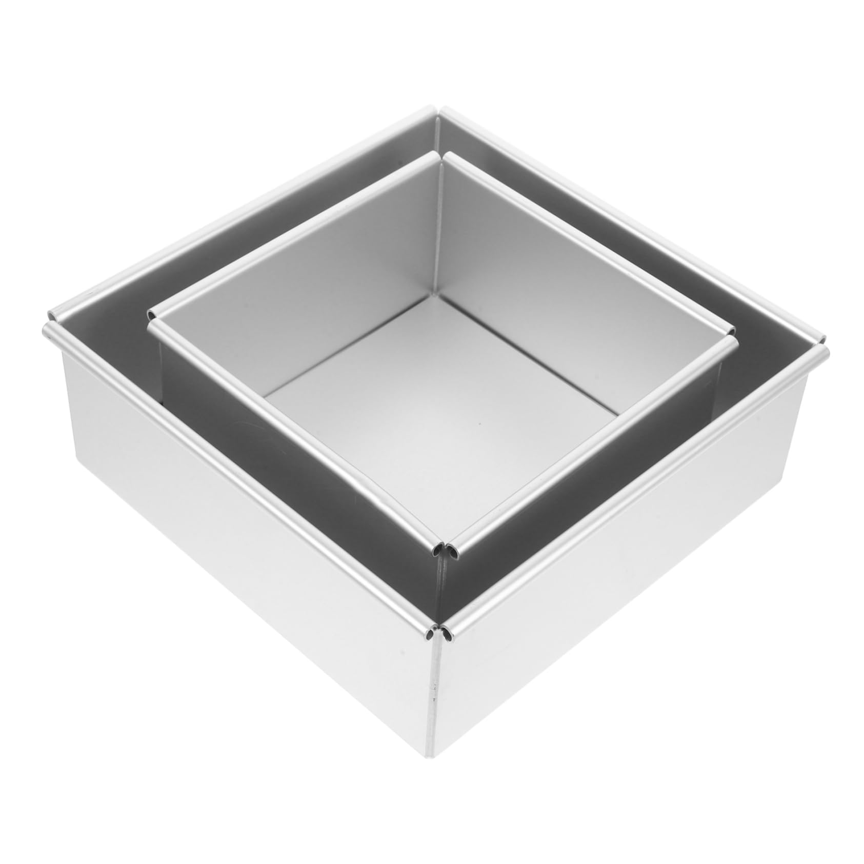 OFFSCH 2-piece Non-stick Square Chiffon Cake Mould Oven Cake Removable Bottom for Easy Cleaning Release Perfect for Mousse Brownies Tiramisu Professional Home Baking