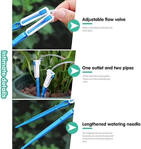 Indoor Self Automatic Watering System with 3.5L Water Bag with Adjustable Control Valve Switch Plant Watering Devices Drip Irrigation Bag Automatic Drip Irrigation for Indoor and Outdoor Plants