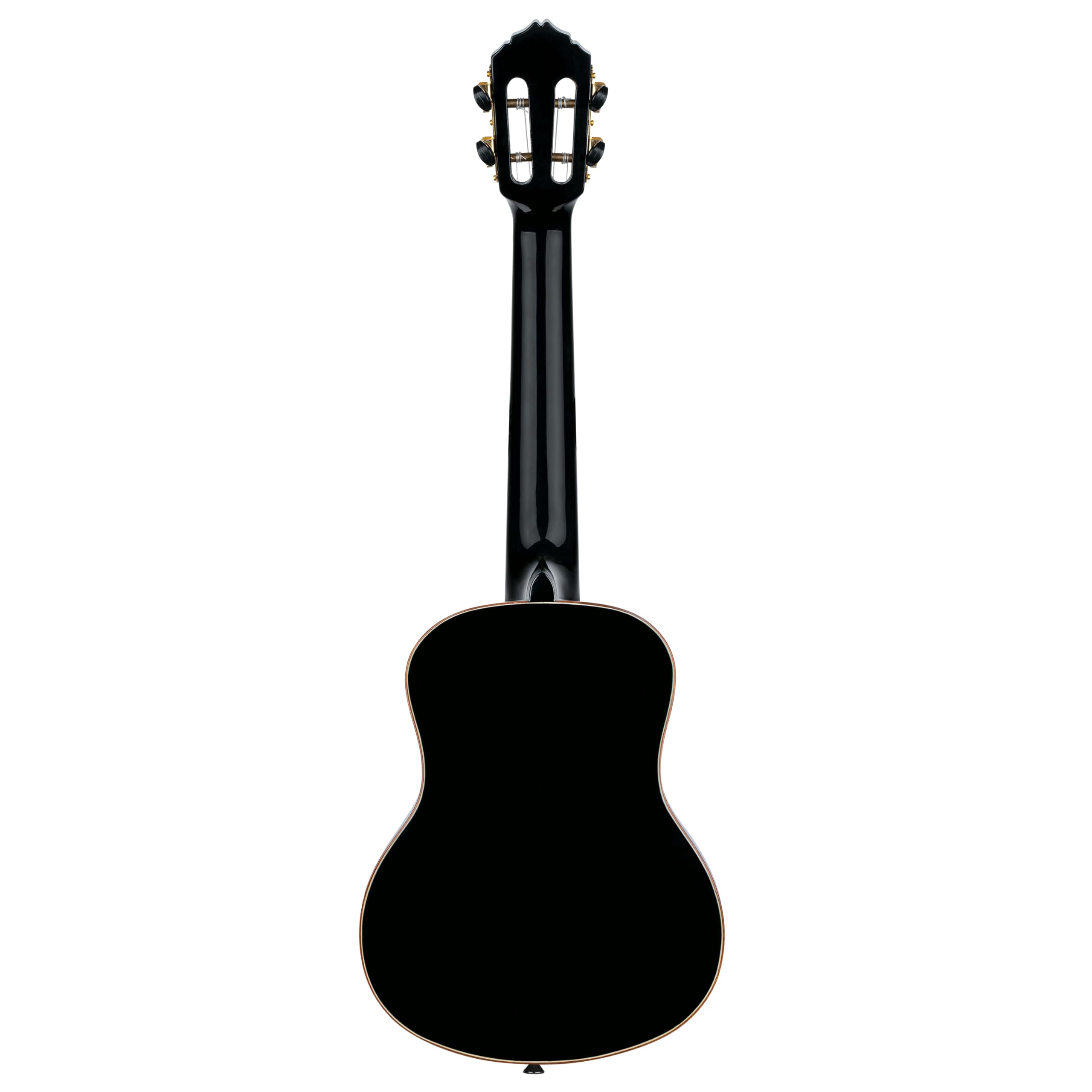 Ortega Guitars Ukelele Tenor negro - Serie Onyx - incluye Gig Bag Deluxe - abeto/caoba (RUOX-TE)