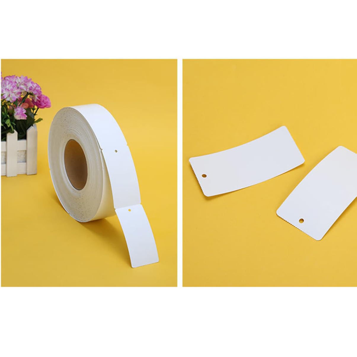 1 Rotolo Di Etichette Per Abbigliamento Etichette Di Carta Per Fai Da Te Artigianato Rivenditori Di Abbigliamento 50x110 Mm