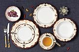 Lorren Home Trends 57 Piece 'Mabel' Bone China Dinnerware Set Thumb #3