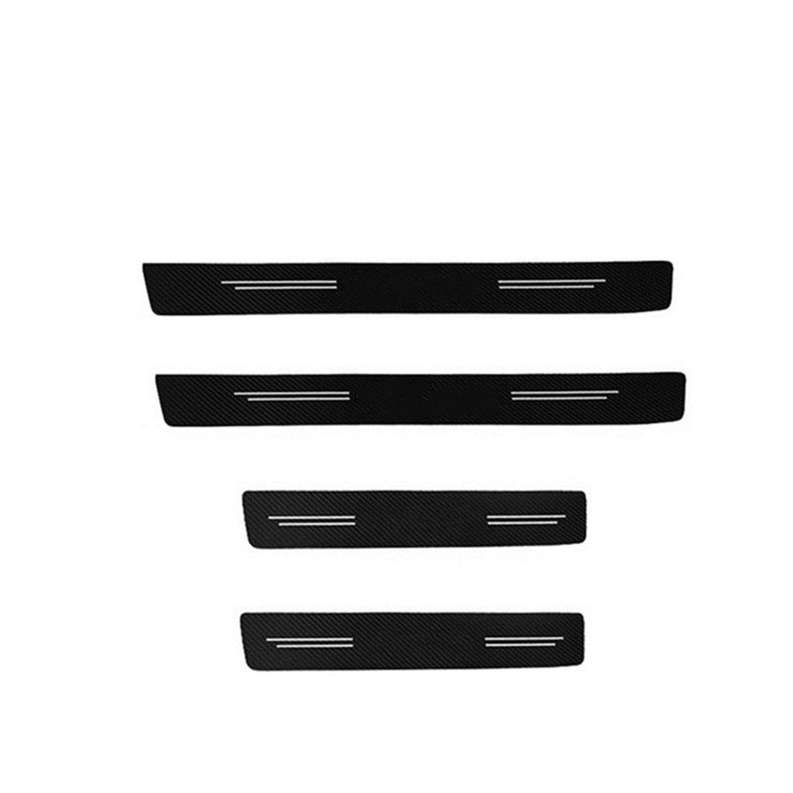 for Genesis G80 G70 G90 GV80 Car Scuff Plate Door Sill Stickers Car Carbon Fiber Sticker Trunk Protector RESPUNEKBAH(4PCS)