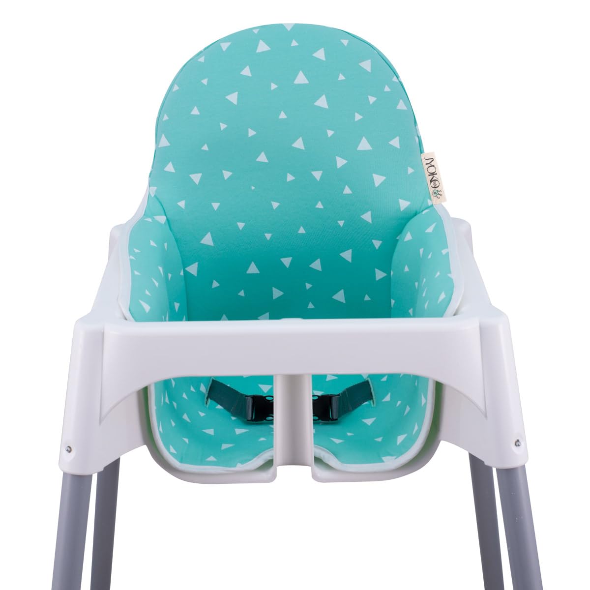 JYOKO KIDS Pokrowce na siedzenia kompatybilne z krzesłami dziecięcymi Antilop, 100% bawełna (miętowe błyszczy)