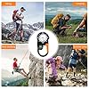 Pocket FOB Watches Luminous Clip on Quartz Watch Compass Clip On Carabiner Watch Paramedics Watch Multifunctional Glowing Dial Quartz Watch Nurse Watches for Doctors & Climbing Sport #5