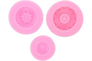 SOLUSTRE 3pcs Tire Mold Round Truck Wheels