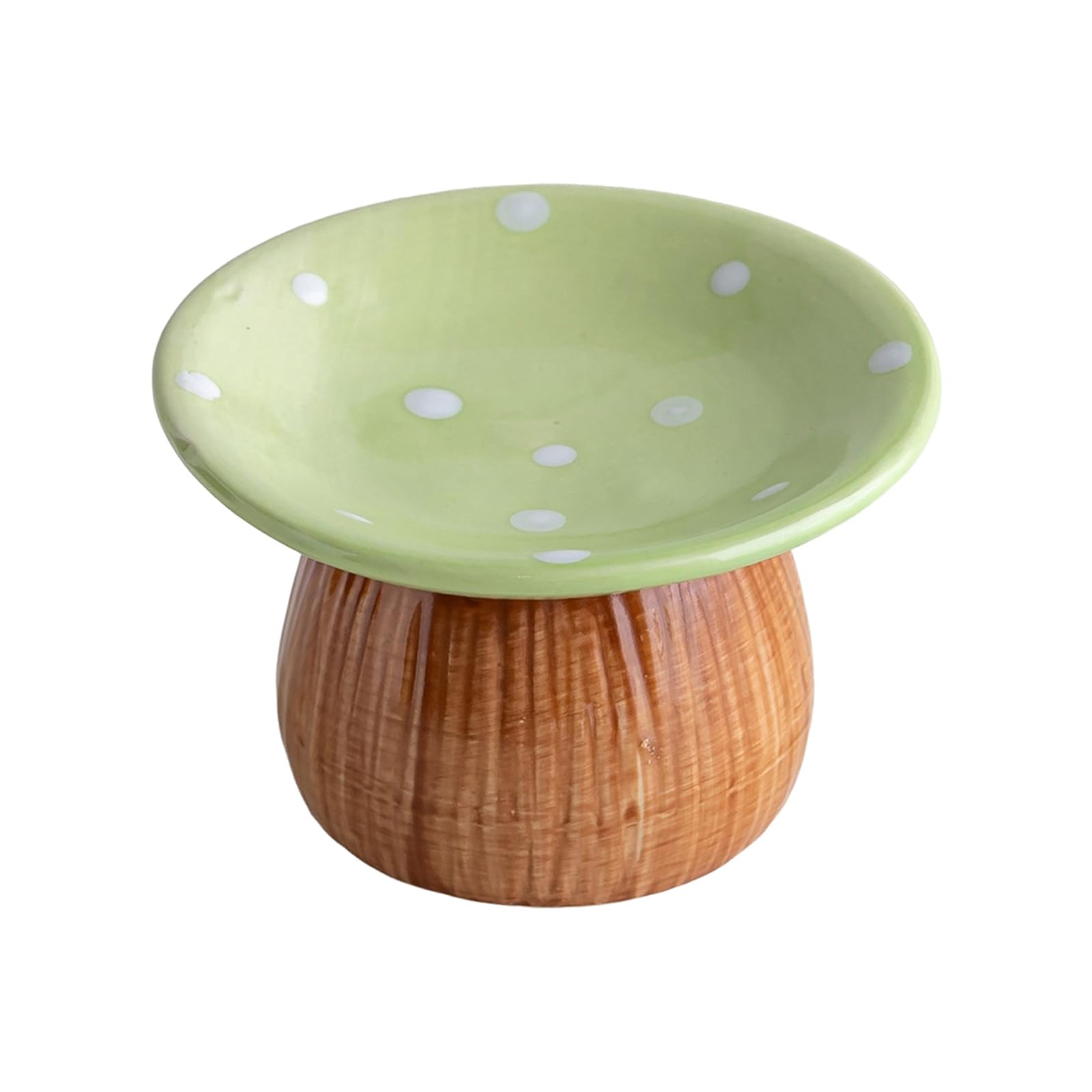 Accessory Tray Ceramic Mushroom Jewelry Catchall 4.49 Inch Holder for Vanity Bedside Tabletop Storage Mushroom Jewelry Tray Ceramic Trinket Holder Vanity Catchall Bedside Organizer Desktop Necklace