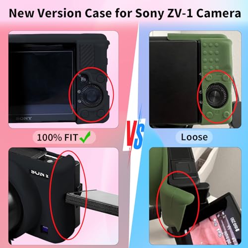 Funda Protectora para Cámara Sony ZV-1 Silicona Negra miniatura 3
