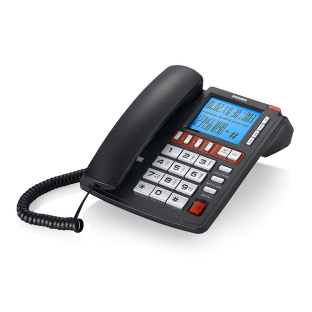 Rear view of the Brondi Office Plus corded desk phone, showing the two RJ11 line ports for telephone connection.