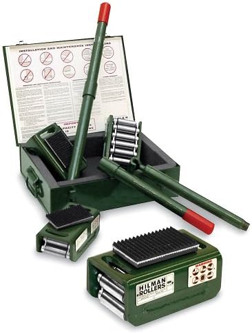 Hilman Machinery Mover Kits - 40-Ton Capacity - Neoprene Padded Top Plate