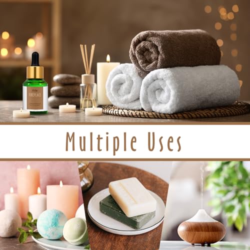 Image of Fireplace Fragrance Oils, MitFlor 30ml Scented Essential Oil for Diffuser, Premium Fragrance Oil for Candle & Soap Making, Winter Aromatherapy Diffuser Oil, Warm & Woody Scent for Home Fragrance