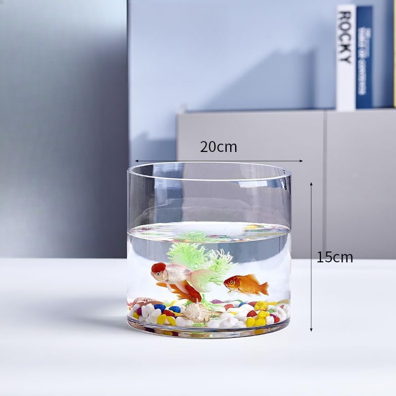 ガラス水槽 中型 透明 Amazon | ガラス水槽 透明水槽 リビング用ボール水槽 小型金魚