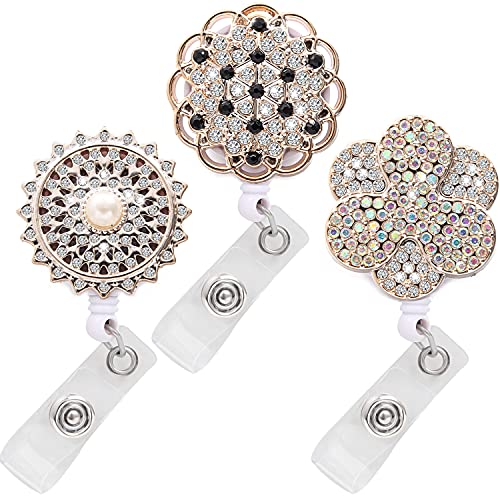 Coeufuedy Badge Reel Retractable Badge Holder with Alligator Clip,Nurse Cute Badge Clip for ID Card Holders,24"Wire Cord (multicolored-39)