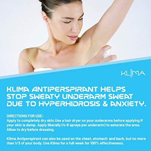 Klima Underarm Deodorant & Antiperspirant | Treats Hyperhidrosis | 100% Scent And Fragrance Free #TOP6