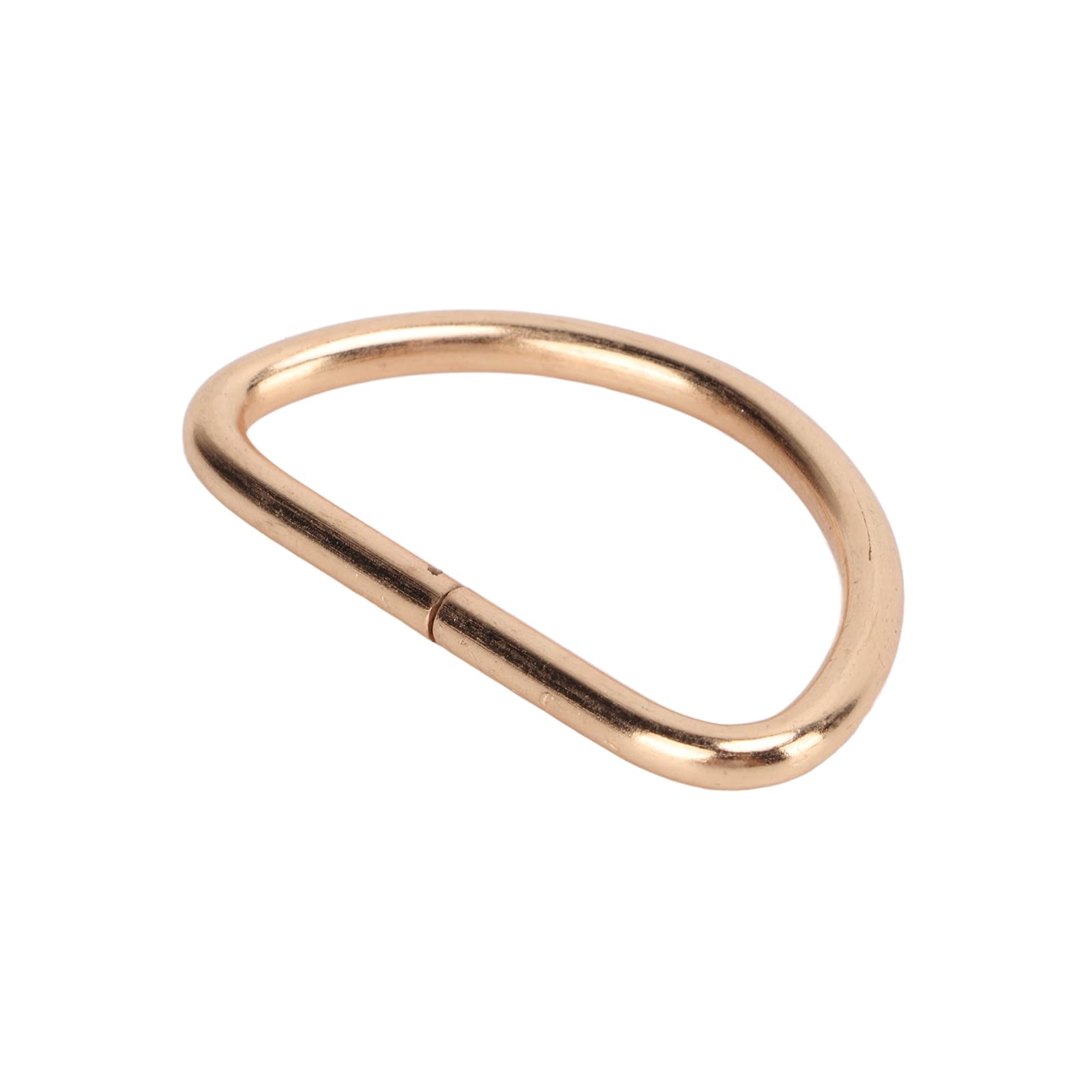 Anillos de metal en forma de D, 100 unidades, anillos semicirculares en forma de D para collares de perro (Oro 3x32x17mm)
