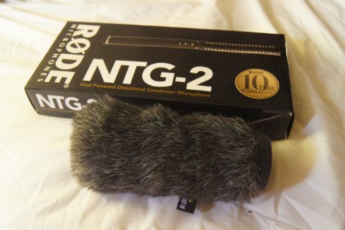 Rode NTG2 Multi-Powered Condenser Shotgun Microphone Videographer Pro Audio Kit+ Rode WS6 Deluxe Wind Shield