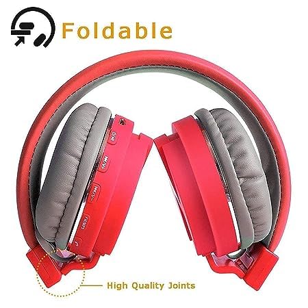 Image of HS12 Wireless Bluetooth Over the Ear Headphone Mic with Music and Calling Controls Adjustable Pads for Small and Big Head Multicolor Sports Wireless Bluetooth,with FM /SD Card