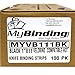 Black Velobind Compatible Hot Knife Binding Strips (Black, 1 x 11