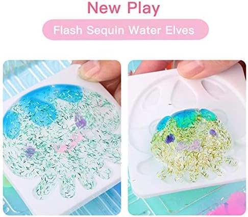 LUCHONG Water Elf,8 Colors DIY Handmade Water Elves Sea Baby Painting Toys Pretend Play Kit for Age 3+ Boys & Girls