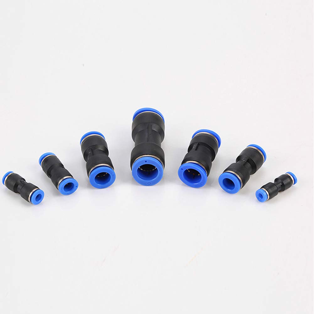 WARP Pneumatic Connector, 5 Pieces Vacuum PU Parts Speed Quick Fittings Metric Equal Air Line Straight Push Connectors (8 mm) 4