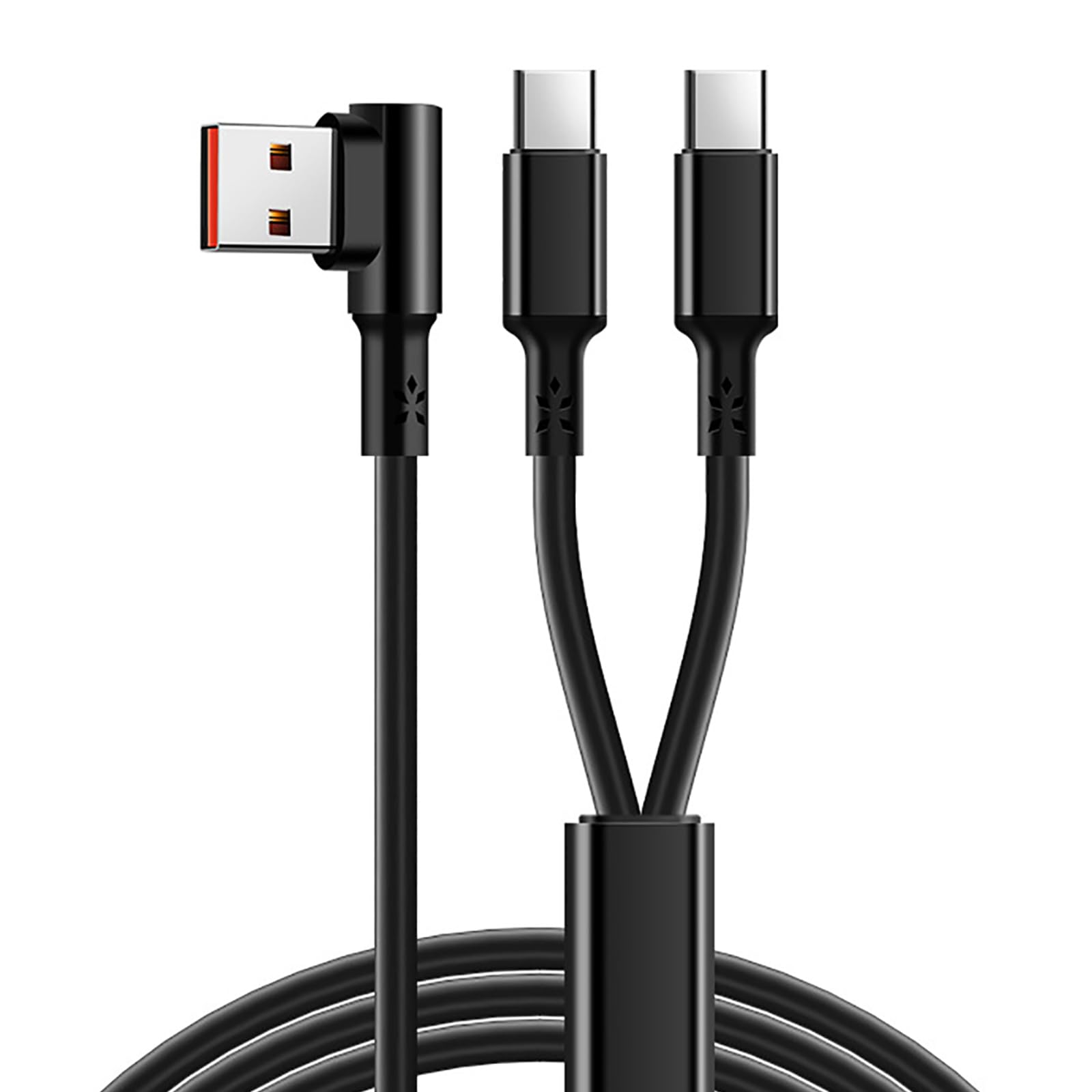 Fentency Multi Device USB Cable 2 in 1 Charging Cable Convenient USB Cable 2 Phones or Tablets Simultaneously