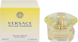 Versace Eau De Toilette Spray for Women, Yellow Diamond, 1.7 Ounce