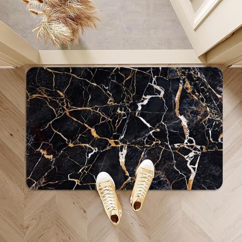 Image of FIGMENT 3D Anti-Slip Water Absorbent Bathroom Mat | Quick Dry Rectangular Bath Mat for Home, Kitchen Doorway, Office & Entryway Use | Soft, Odour-Free & Easy Clean Floor Mat (60x40 cm)