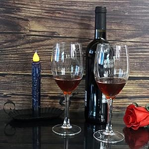 Cvhomedeco real wax hand dipped battery operated led timer taper candles rustic primitive flameless lights decor 6 34 inch navy blue 6 pcs in a package  urban country home decor