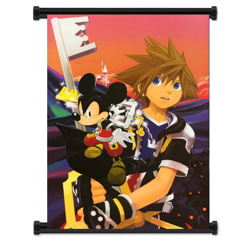 Kingdom Hearts Game Fabric Wall Scroll Poster (32"x42") Inches