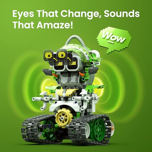 Sillbird Robot Building Kit with Remote Control STEM Gifts for Boys Age 8-12, Coding Robotic Toys for Kids Birthday - Build 3in1 Model with 478 Pieces - Image 4