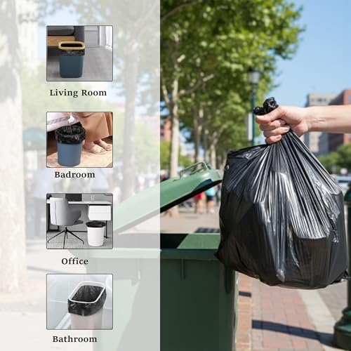 Image of Essoti Black Garbage Bags | X-Large | 30 X 37 Inches | 150 pcs | 15 pcs x Pack of 10, Black