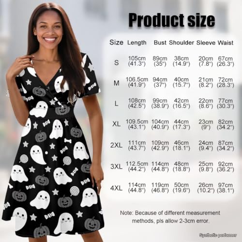Image of Women's Summer Dresses Short Sleeve Formal Dresses with Pockets