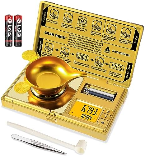 GRAM PRES High Precision Digital Mini Pocket Gram Scale, 50g/0.001g