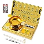 GRAM PRES High Precision Digital Mini Pocket Gram Scale, 50g/0.001g, For Weighing Powders, Jewelry, Medicine, Gem, Reloading, Gold, With Cal Weight, Tweezer And Tray