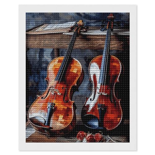 Kit de peinture diamant violon DIY pour exprimer votre passion et libérer l'esprit