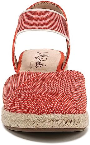 LifeStride Womens Kimmie Espadrille Wedge Sandal Loafer, Orange, 8 US | Image 2