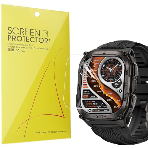 Lamshaw KOSPET Tank M4�p�X�N���[���v���e�N�^�[ [6���p�b�N] �t���J�o�[ TPU�N���A�t�B���� KOSPET Tank M4�X�}�[�g�E�H�b�`�Ή� (6���p�b�N)