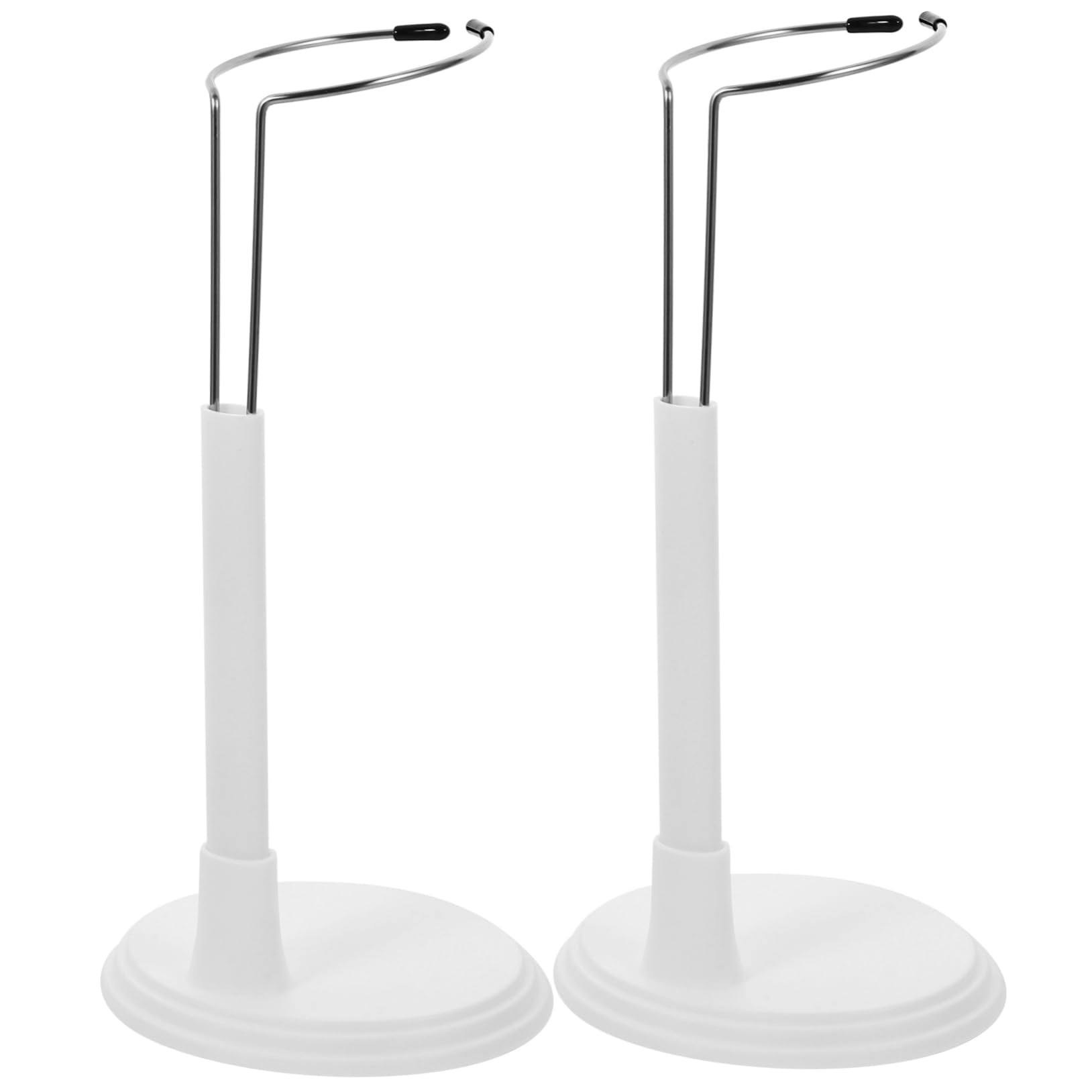 ifundom 3sets Fashion Doll Bracket Lightweight Toy Stand Portable Doll Rack White Storage Rack for 25cm 2pcs*3