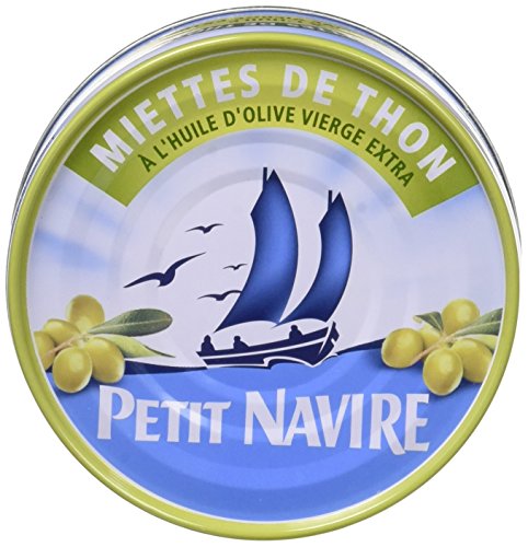 Miettes De Thon Huile D' Vierge Extra Petit Navire La Boite De 104 G Net Égoutté - vue 3