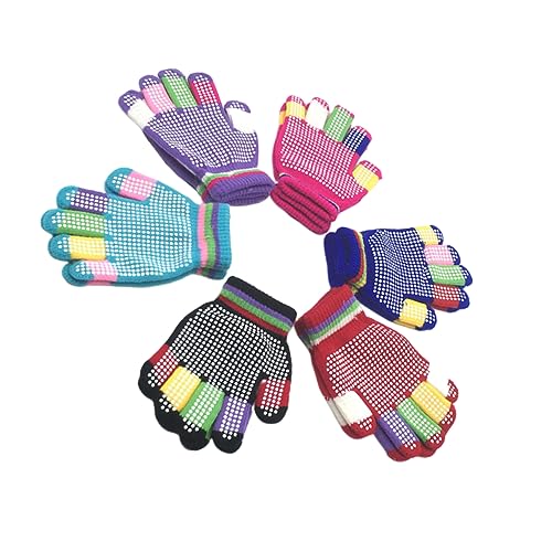 Didiseaon Boys and Girls Gloves Warm Non-slip Winter Gloves for Boys Girls Stretchy Comfortable Random Color