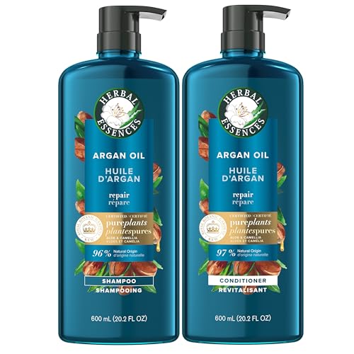 Herlbal Essences, Argan Oil Paraben Free Shampoo and Conditioner,...