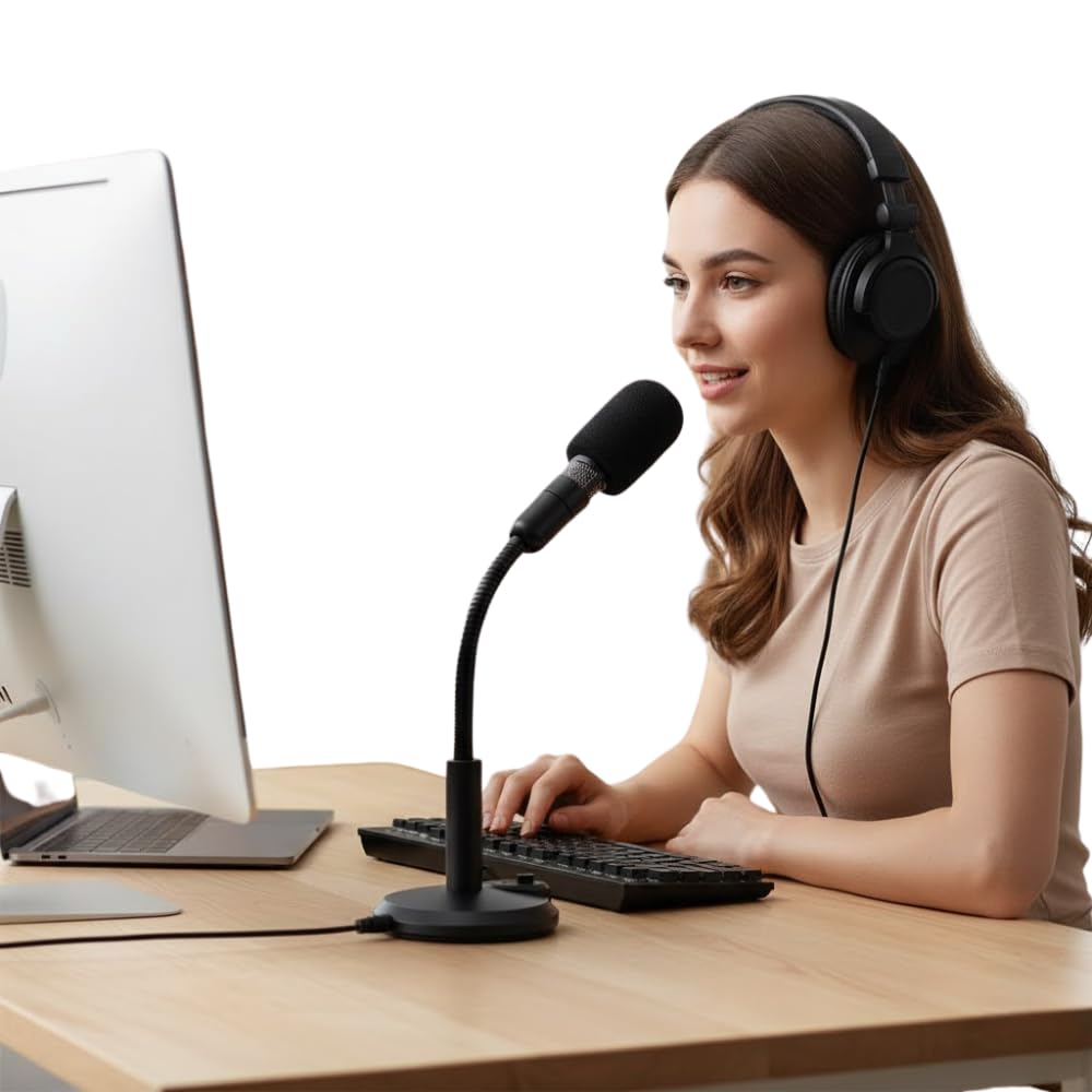 Drumstone (𝐒𝐩𝐞𝐜𝐢𝐚𝐥 𝟏𝟓 𝐘𝐞𝐚𝐫𝐬 𝐖𝐚𝐫𝐫𝐚𝐧𝐭𝐲 Desktop USB Microphone with Omnidirectional Pickup, Noise Reduction, Plug & Play for Windows, Mac & PS4/PS5, Clear Sound for Streaming,-picture-37