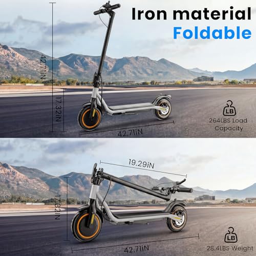 Image of Electric Scooter - Electric Scooter Adults, 1000W /500W Motor, 10'' /8.5'' Tires, 28 /23 /21 Miles, APP Control, Dual Brake, Long Range Electric Scooter for Gift