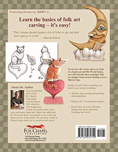 Carving Folk Art Figures: Patterns & Instructions for Angels, Moons, Santas, and More! - Image 2
